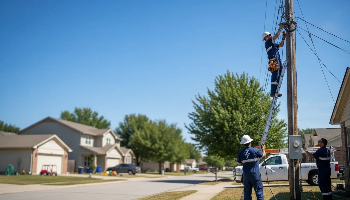 Residential electrician providing installation services in Norway, KS